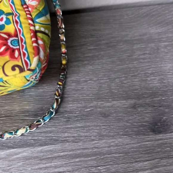 Vera Bradley Provençal Small 7" Crossbody Purse Floral Zip Chain Strap Bag - Picture 6 of 7